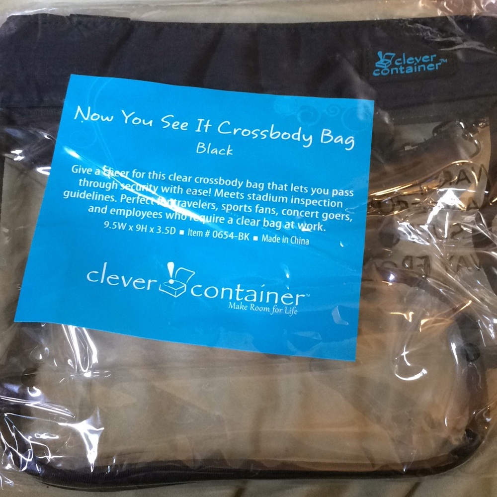 Clear cross body bag